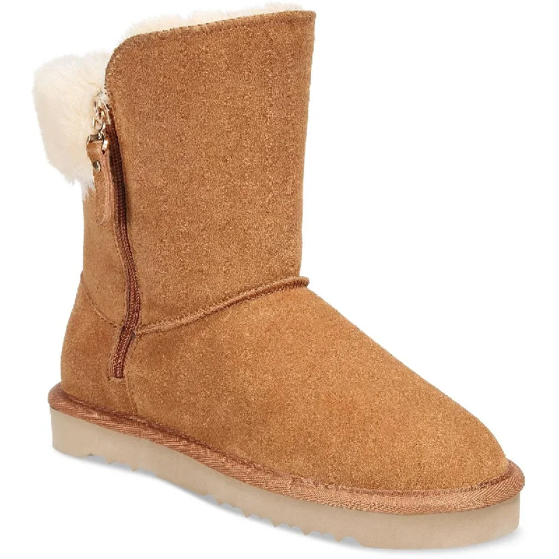 Style & Co. Womens Maevee  Faux Fur Lined Ankle Winter & Snow Boots