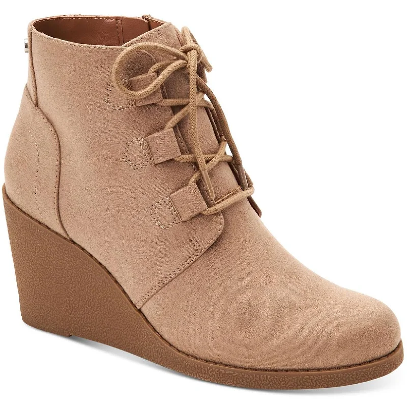 Style & Co. Womens Noellee Padded Insole Wedge Boots