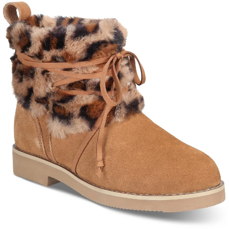 Style & Co. Womens ZIJUNE Leather Cold Weather Booties