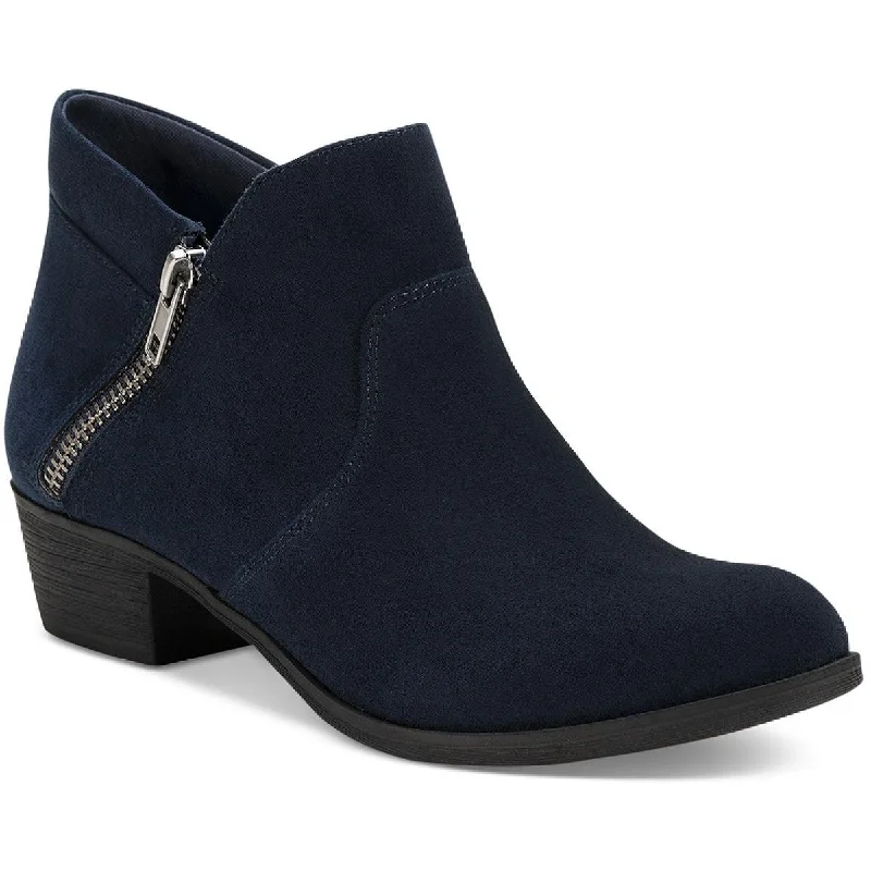 Sun + Stone Womens Abby Faux Suede Ankle Booties