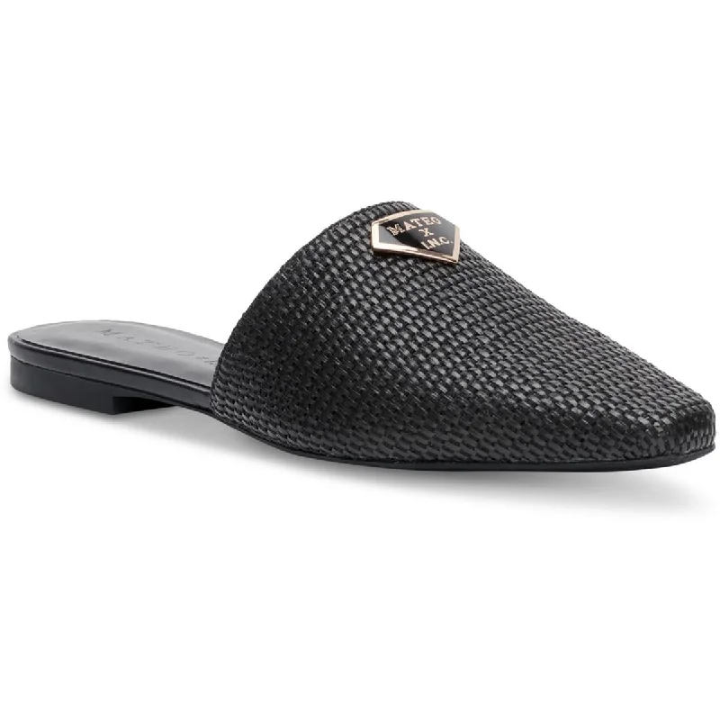 The Negril Flats Womens Woven Slip On Slip On Shoes