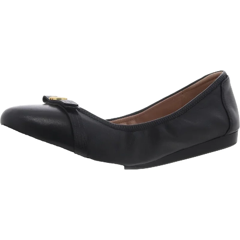 Tova Bow Ballet Womens Leather Dressy Ballet Flats