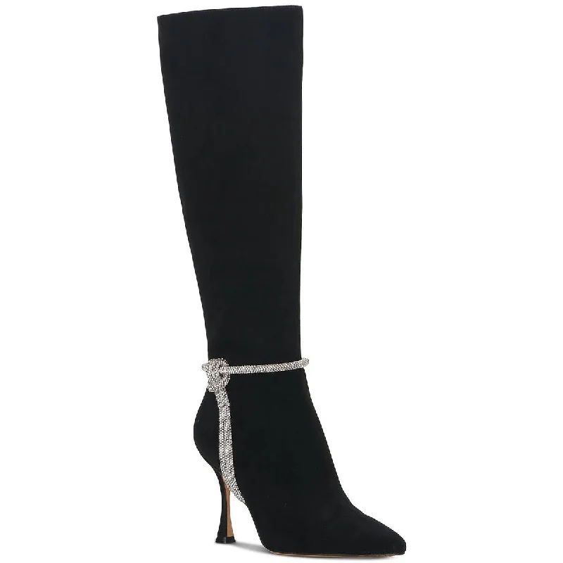 Vince Camuto Womens Carlyma Rhinestone Evening Knee-High Boots