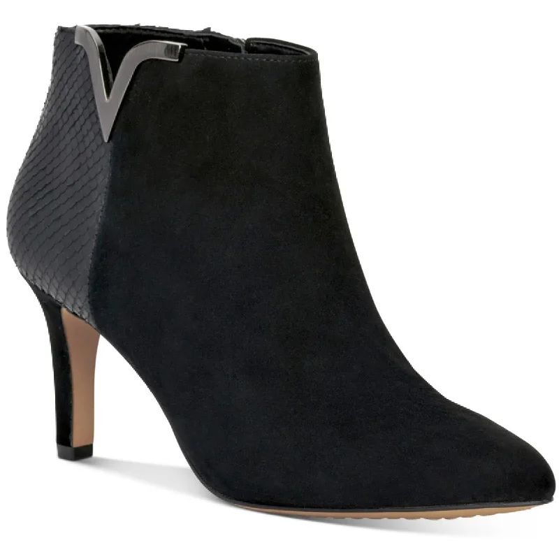 Vince Camuto Womens Iylena Suede Pointed Toe Ankle Boots