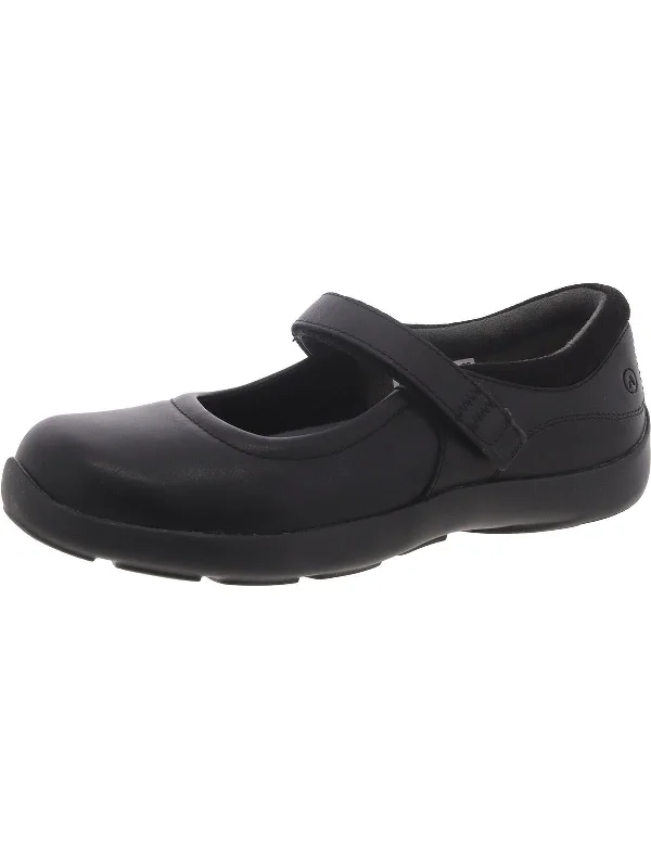 Womens Leather Round toe Mary Janes