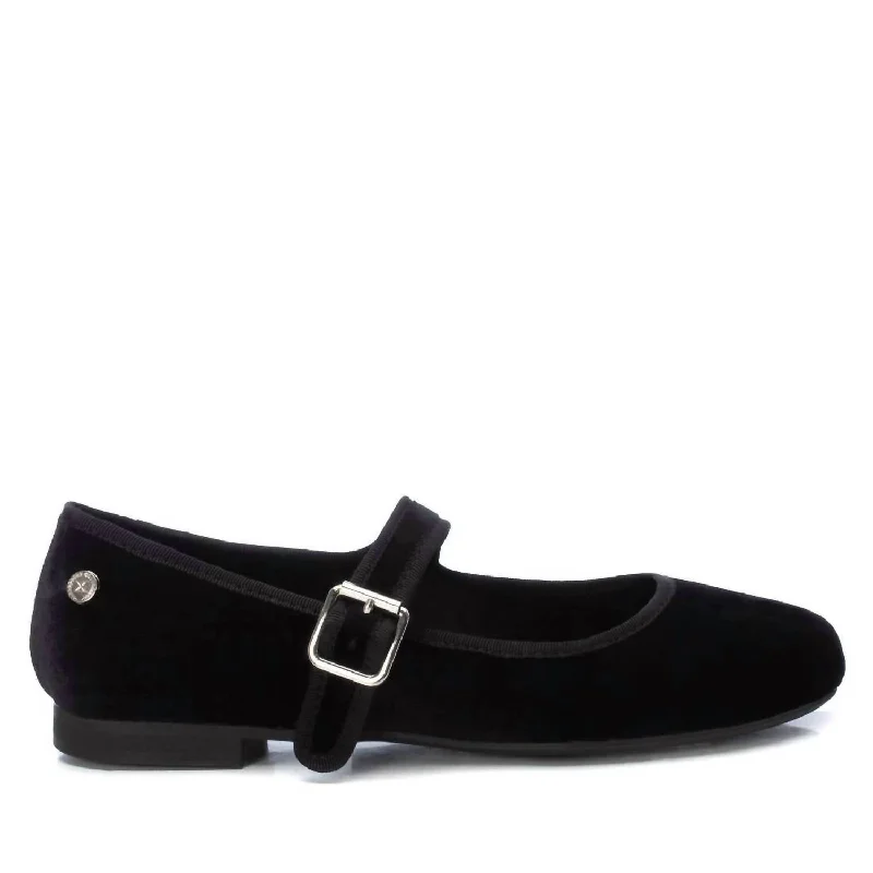 Women's Mary Jane Ballerinas In Black