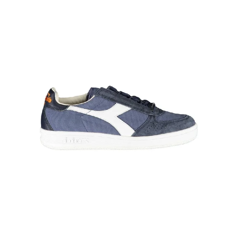 Diadora Chic Blue Contrast Lace-Up Women's Sneakers