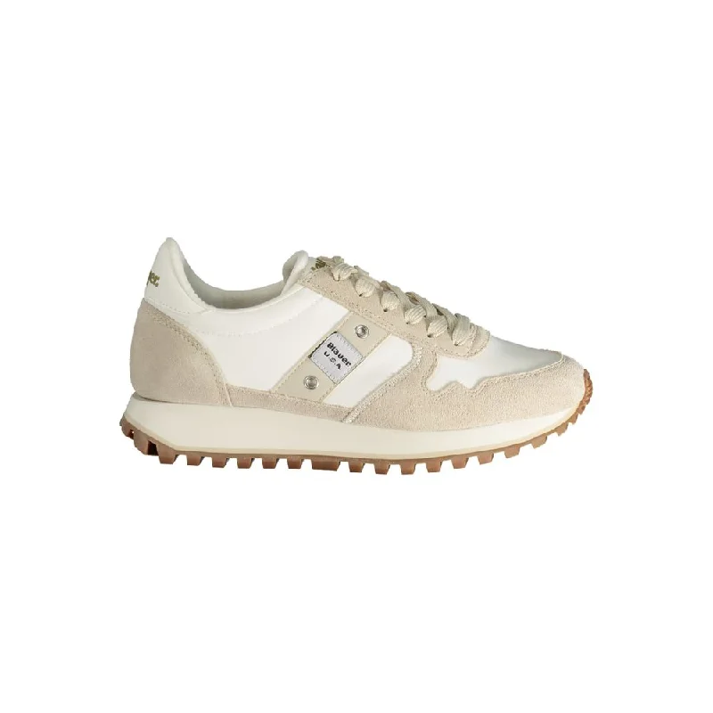 Blauer Beige Polyester Women's Sneaker