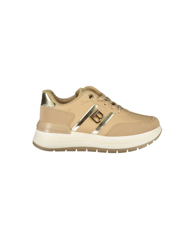 Laura Biagiotti  Women's Beige Casual Sneakers   Sneakers - Beige  Women's Casual Sneakers - Beige