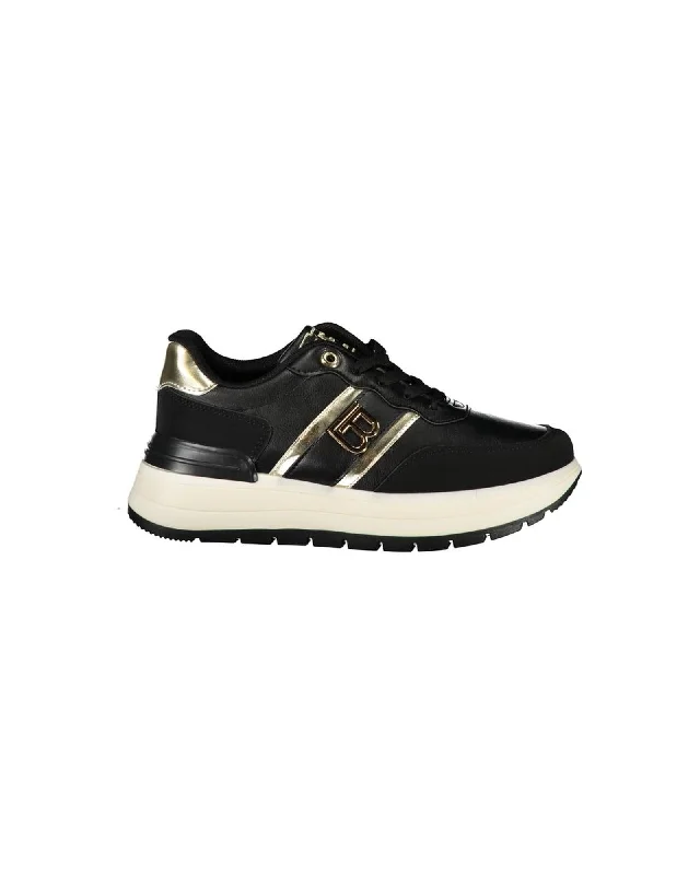 Laura Biagiotti  Women's Platform Sneakers   Black Platform Sneakers  Women's Casual Sneakers -