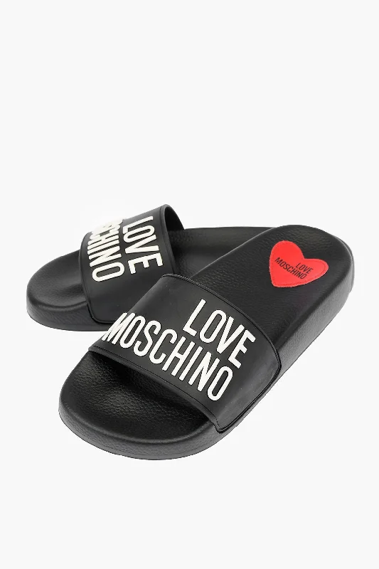 Moschino LOVE rubber slides with logo 35 Shoes EU