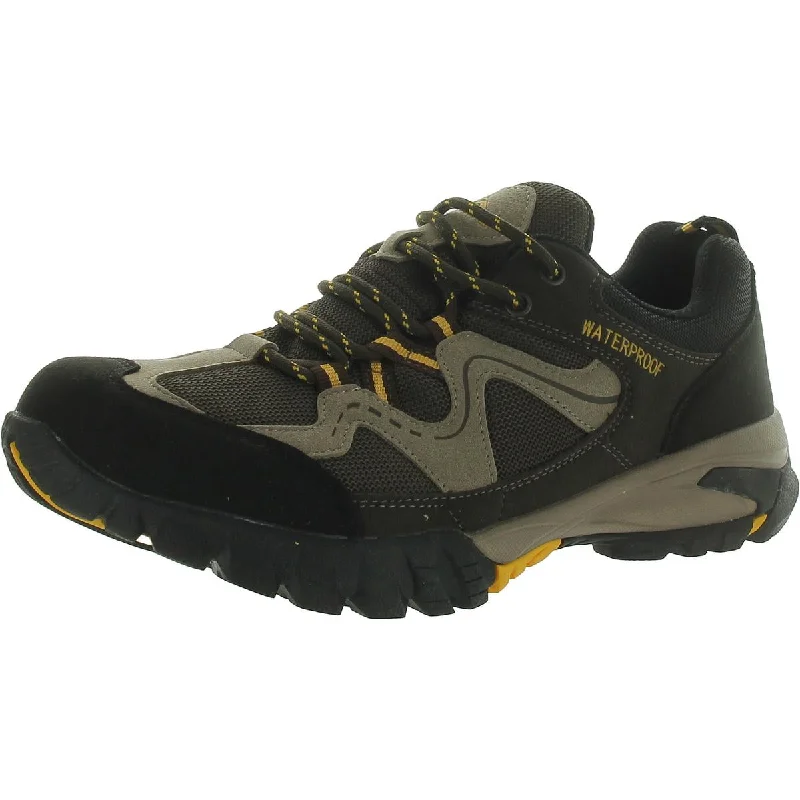 Womens Lace Up Solid Hiking Shoes