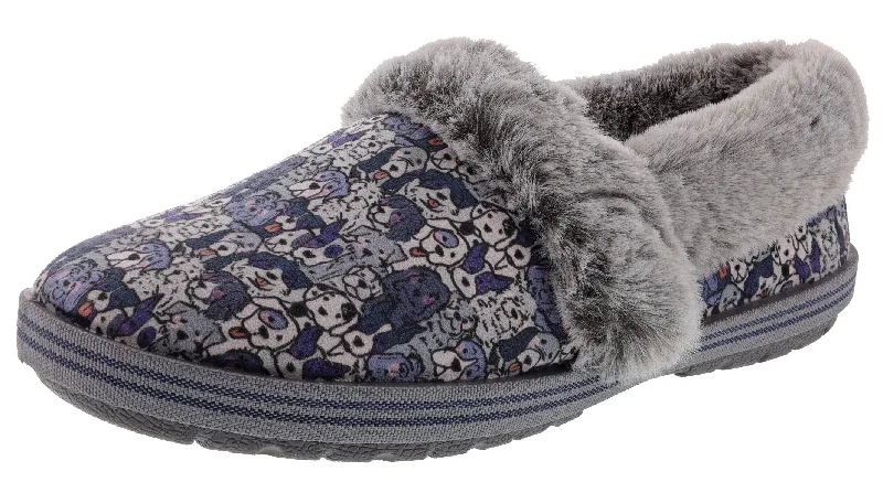 Skechers Bobs Women's Too Cozy Woof Lodge Memory Foam Slippers