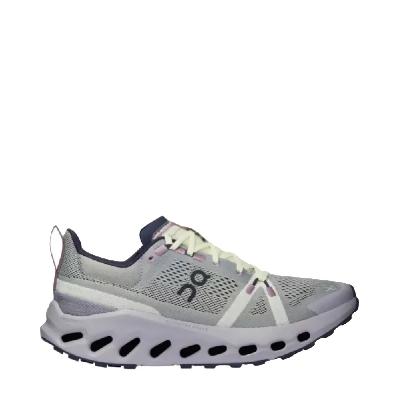 On Women's Cloudsurfer Trail Sneakers in Seedling/Lilac